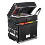 ELOBOON Fireproof Lockable File Storage Box