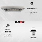 ONEX 24" Stainless Steel Under Cabinet Range Hood