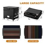 Fireproof Rolling File Storage Box with Lock