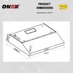 ONEX 24" Stainless Steel Under Cabinet Range Hood