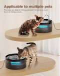 BEMOONY 3.2L Quiet Cat Water Fountain
