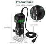 JiGiU 800W Compact Wood Trimmer with Variable Speed