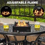 Tangkula Portable Tabletop Propane Fire Pit