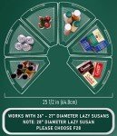 JEISSLIA Lazy Susan Storage Containers - Food Safe