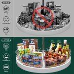 JEISSLIA Lazy Susan Storage Containers - Food Safe