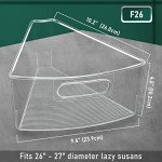 JEISSLIA Lazy Susan Storage Containers - Food Safe