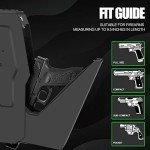 Biometric Handgun Safe with Fingerprint and Key Access