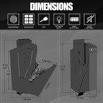 Biometric Handgun Safe with Fingerprint and Key Access