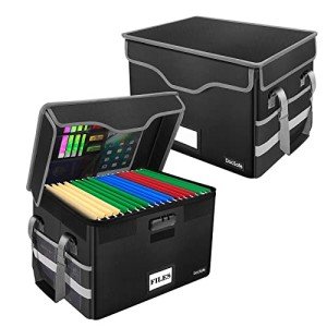 Fireproof Lockable File Box - 2 Pack