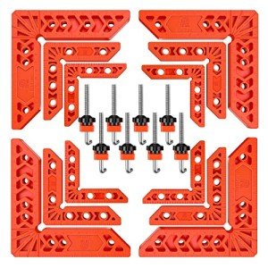 Relitec 90-Degree Woodworking Clamp Set, 12 Pieces