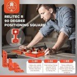 Relitec 90-Degree Woodworking Clamp Set, 12 Pieces