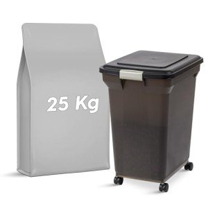 IRIS 67-Quart Airtight Pet Food Container - Black