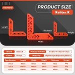 Relitec 90-Degree Woodworking Clamp Set, 12 Pieces