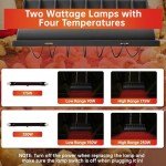 Winter Chicken Coop Heat Lamp, 250W & 175W
