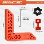 Relitec 90-Degree Woodworking Clamp Set, 12 Pieces