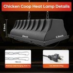 Winter Chicken Coop Heat Lamp, 250W & 175W