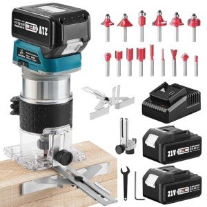 Avhrit Cordless Compact Router Tool with Bits