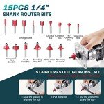 Avhrit Cordless Compact Router Tool with Bits