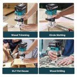 Avhrit Cordless Compact Router Tool with Bits