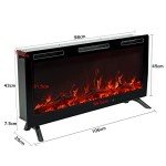 C-Hopetree 106cm Electric Fireplace with Remote Control