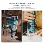 Avhrit Cordless Compact Router Tool with Bits