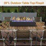 71.1 cm Rectangular Propane Patio Fire Pit
