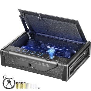 VEVOR Biometric Safe with Fingerprint and Key Access