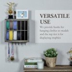 Vintage Gray Wall-Mount Martial Arts Belt Holder