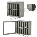 Vintage Gray Wall-Mount Martial Arts Belt Holder
