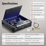 VEVOR Biometric Safe with Fingerprint and Key Access