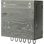 Vintage Gray Wall-Mount Martial Arts Belt Holder
