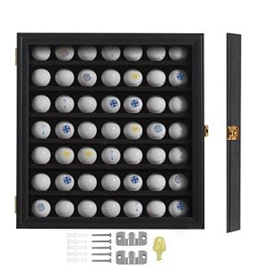 KCRasan Golf Ball Display Case - Wall Mountable