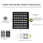 KCRasan Golf Ball Display Case - Wall Mountable