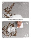 Absorbent Dog & Cat Food Bowl Mat - Light Grey