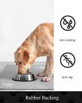 Absorbent Dog & Cat Food Bowl Mat - Light Grey