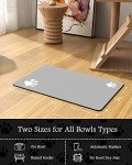 Absorbent Dog & Cat Food Bowl Mat - Light Grey