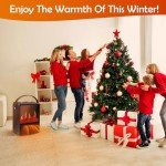 Portable Electric Fireplace Heater with Realistic Flames