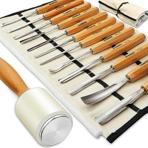 Premium 12-Piece Wood Carving Chisel Kit