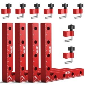 90° Positioning Squares for Woodworking Projects - 4 Pack