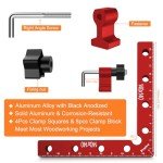 90° Positioning Squares for Woodworking Projects - 4 Pack