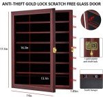 Mahogany Knife Display Case with UV Protection