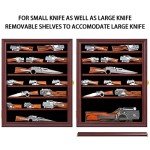 Mahogany Knife Display Case with UV Protection
