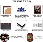 Mahogany Knife Display Case with UV Protection