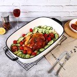 Large 6 Quart Rectangular Ceramic Baking Dish