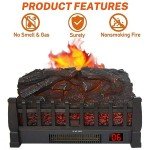 1500W Portable Fireplace with Remote Control