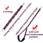 Dog Grooming Loops and Supplies - Purple Set