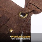 Woodworking Apron with 9 Pockets and Magnetic Holders