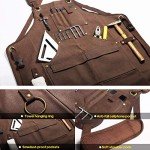 Woodworking Apron with 9 Pockets and Magnetic Holders