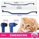 Double-Sided Cat Toothbrush with Micro Head - Space Blue