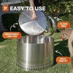 DodomeTrek 14'' Smokeless Outdoor Fire Pit